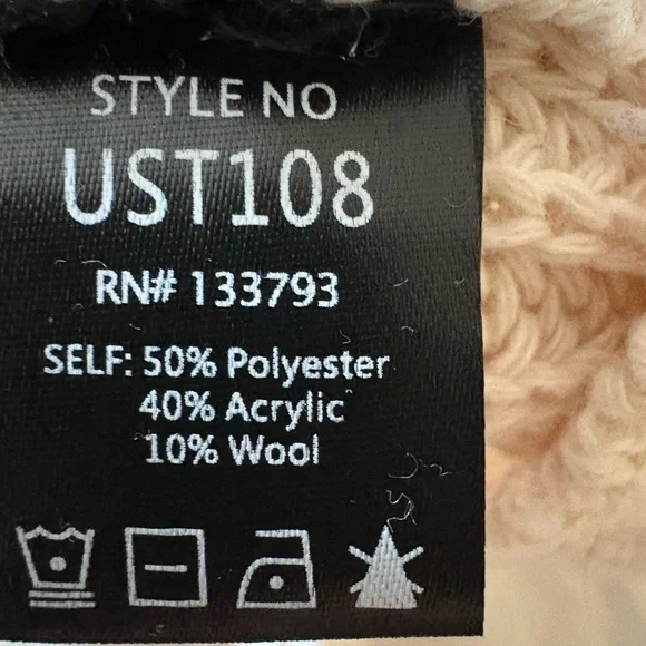 POL Oversized Distressed Stripe Knit Sweater Boho Cozy‎ Large - Picture 5 of 5